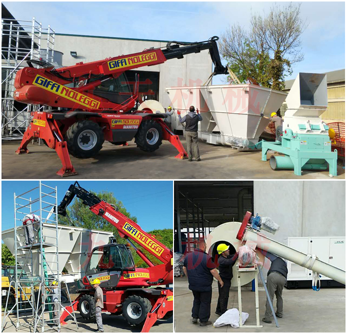 意大利鋸末烘干機(jī)現(xiàn)場(chǎng)安裝