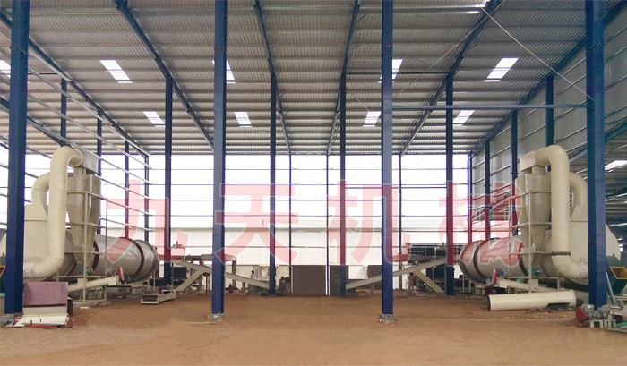 印度椰絲烘干機安裝現(xiàn)場