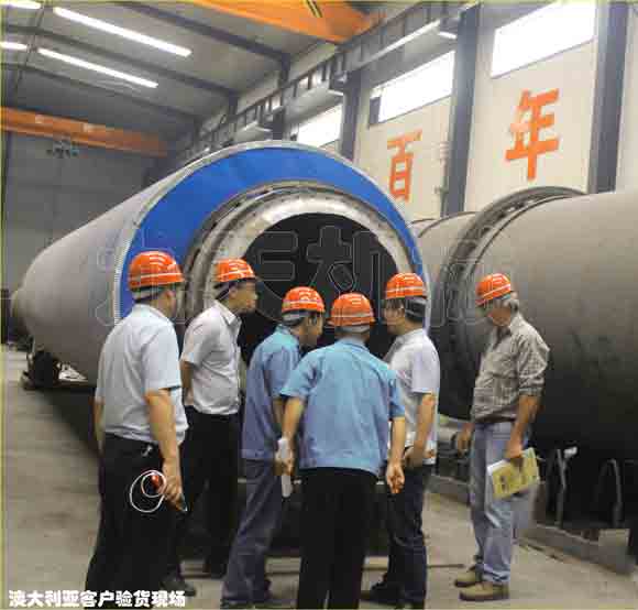 鄭州九天木薯渣烘干機(jī)澳大利亞項(xiàng)目驗(yàn)貨1