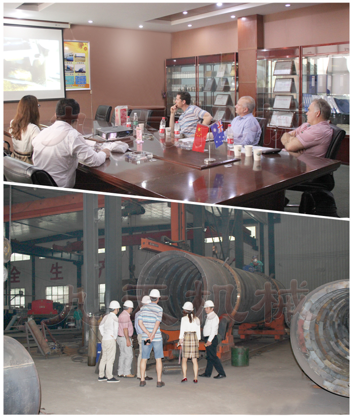 俄羅斯客戶考察烘干機(jī)項(xiàng)目